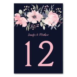  Rosa Blommigt Header på flottan | Bordsnummer