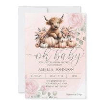 Rosa Blommigt Höglandskö