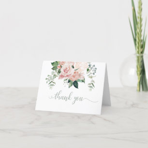  Rosa Blommigt Hydrangea Tackkort Card