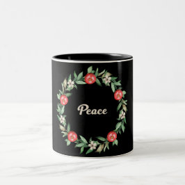 Rosa Blommigt Juldagen Mugg | Fred