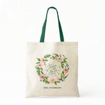 rosa blommigt krans tack vare lärarpresenten