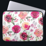 Rosa Blommigt Laptop sleeve<br><div class="desc">============== OM DENNA UTFORMNING ============== rosa blommor och löv mönster på laptop sleeve gör en bedövning av mode påstående. Lägg till ditt namn, din ursprungliga ordalydelse eller lägg till bild att anpassa för dig själv eller ge som gåva. MATCHING iphone case och iPad-fall finns tillgängliga. Perfekt för en födelsedagspresent, julklapp...</div>