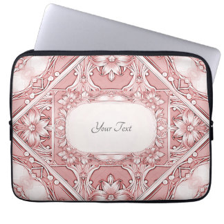 Rosa Blommigt Laptop sleeve