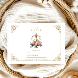  Rosa Blommigt Law School Studenten OSA Kort