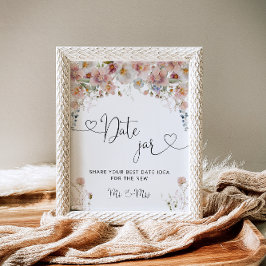 Rosa Blommigt Lemon Date Burk Möhippa Poster