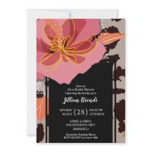 Rosa Blommigt Leopard Skriv ut Möhippa