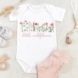 Rosa blommigt Lilla ördblomma flicka bodykosti T Shirt