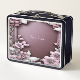Rosa Blommigt Lunchbox