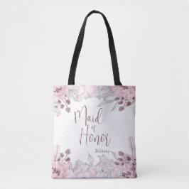 Rosa Blommigt Maid of honor Tygkasse