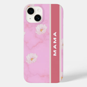 Rosa Blommigt Mamma Telefonväska