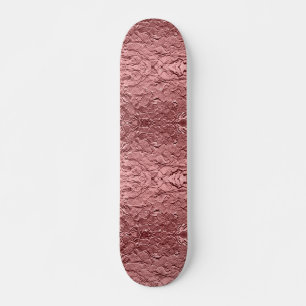 Rosa Blommigt Metallkartong Skateboard Bräda 21,5 Cm
