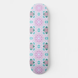 ROSA BLOMMIGT MINI SKATEBOARD BRÄDA 18,5 CM