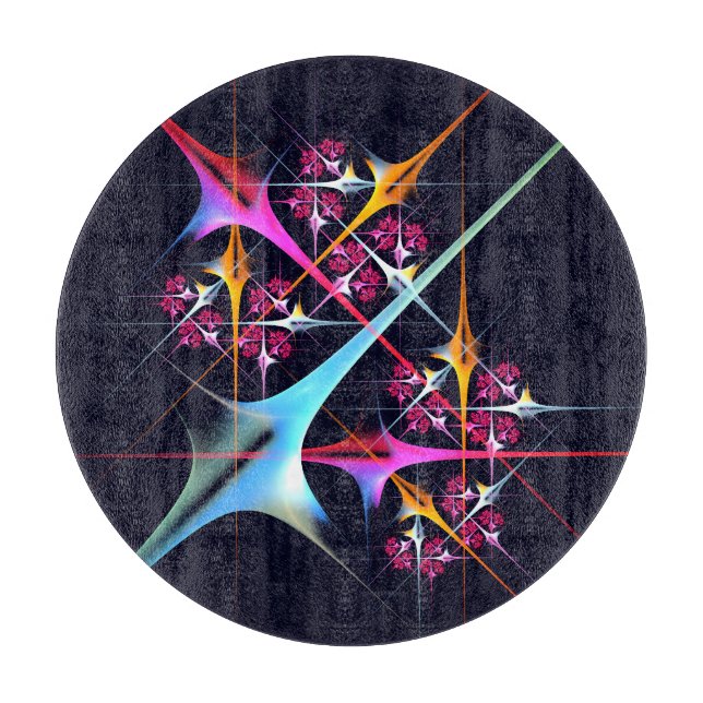 Rosa Blommigt Modern Abstrakt Art Färg Mönster #01 (Framsidan)