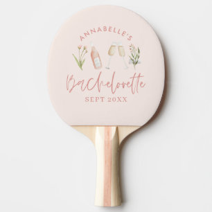 Rosa blommigt, modern rosa, gigantiskt bachelorett pingisracket