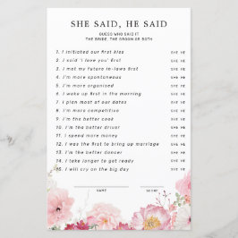 Rosa Blommigt Möhippa..