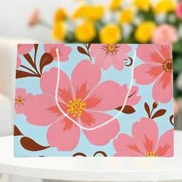Rosa Blommigt Mood - Pastel Vibes-Retro Flowers