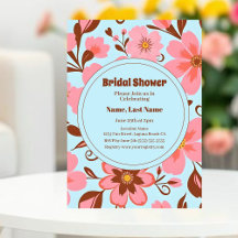 Rosa Blommigt Mood - Pastel Vibes-Retro Flowers