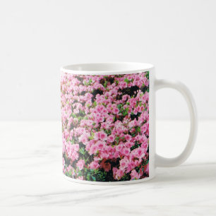 Rosa blommigt mugg
