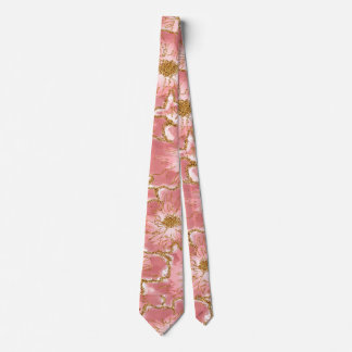Rosa blommigt Neck Tie Slips