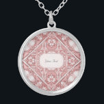 Rosa Blommigt Necklace Silverpläterat Halsband<br><div class="desc">Snygg Rosa Blommigt Necklace</div>