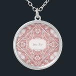 Rosa Blommigt Necklace Silverpläterat Halsband<br><div class="desc">Snygg Rosa Blommigt Necklace</div>