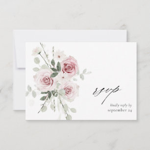  Rosa Blommigt och eukalyptus w OSA kort
