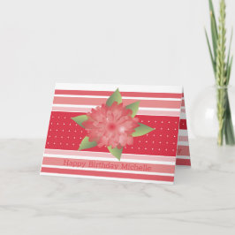 Rosa Blommigt och Rand Kort