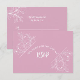 Rosa Blommigt OSA Baby Shower Kort