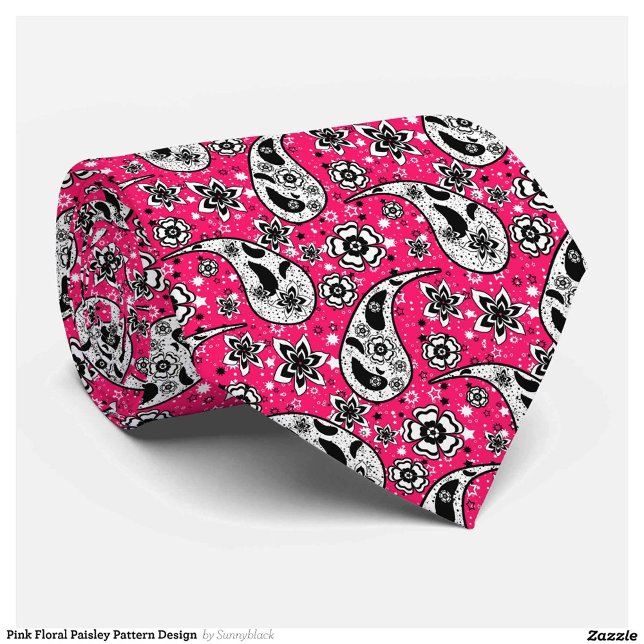 Rosa Blommigt Paisley Mönster Design Slips (Skapare uppladdad)