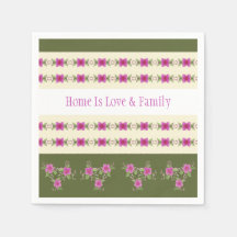 Rosa Blommigt Patterned