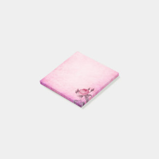 Rosa blommigt Post it-anteckningar Post-it Block