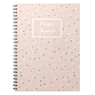 Rosa blommigt prayer journal anteckningsbok
