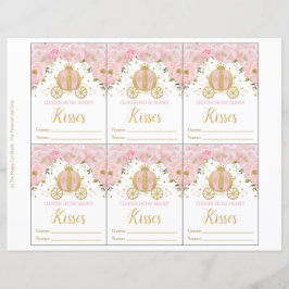 Rosa Blommigt Princess gissar hur många Kisses-spe