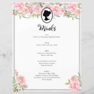 Rosa Blommigt ReEmergency Möhippa Cocktail Menu