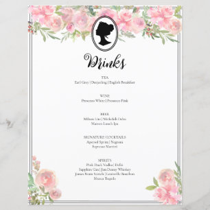 Rosa Blommigt ReEmergency Möhippa Cocktail Menu
