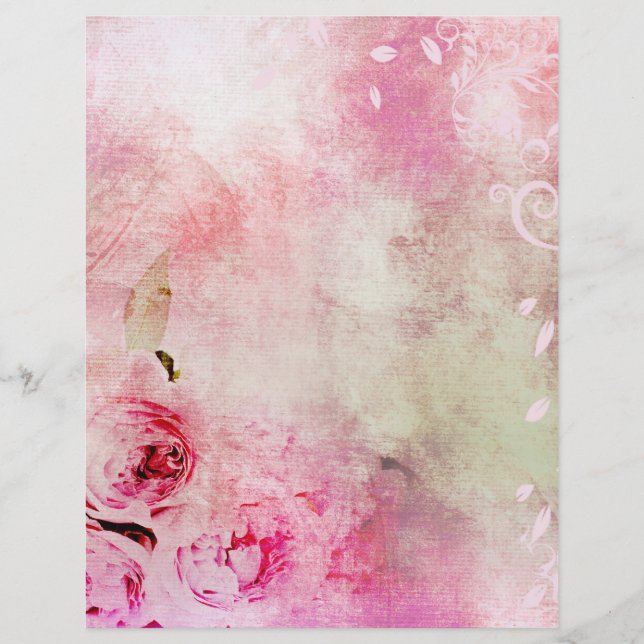 Rosa Blommigt Ro (Framsida)