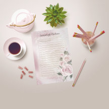 Rosa Blommigt Ro Elegant Linten Personlig