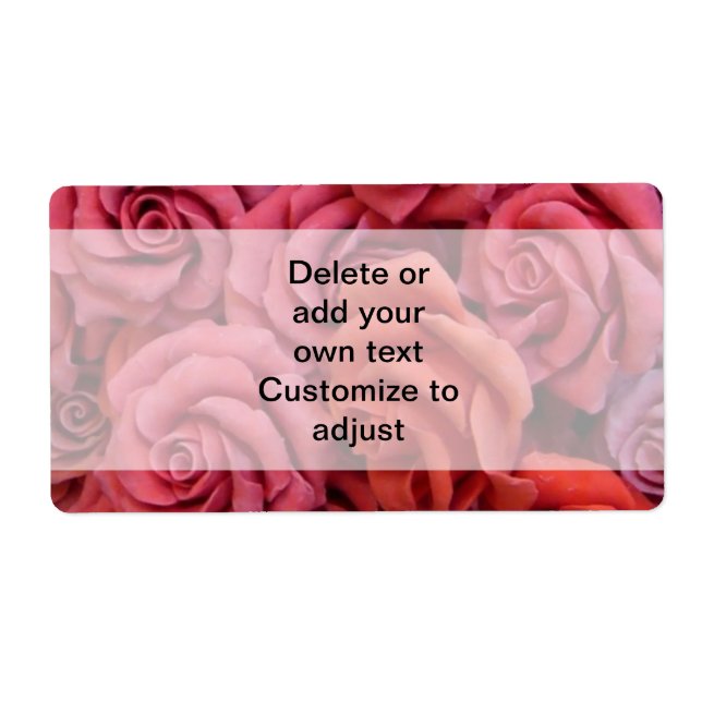 Rosa blommigt ro fraktsedel (Framsidan)