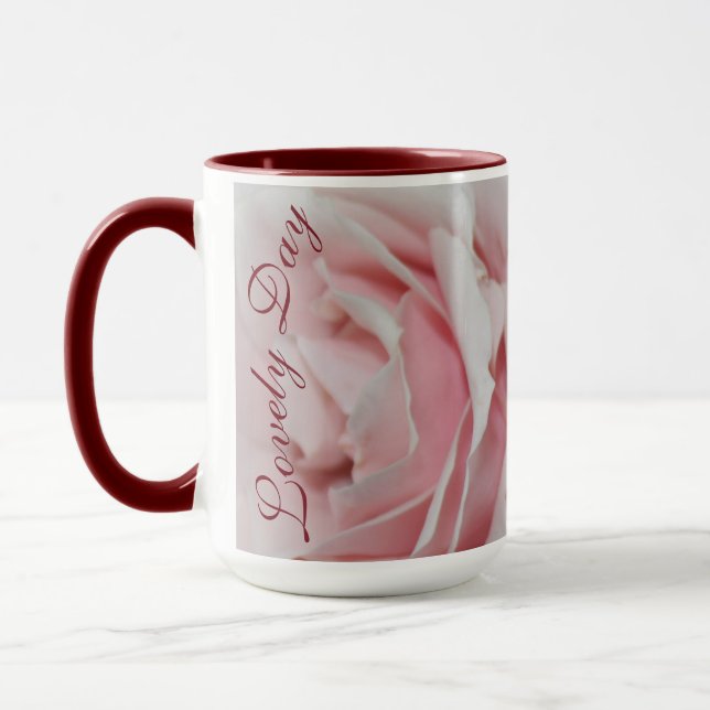 Rosa Blommigt Ro-kaffet Kopp (Vänster)