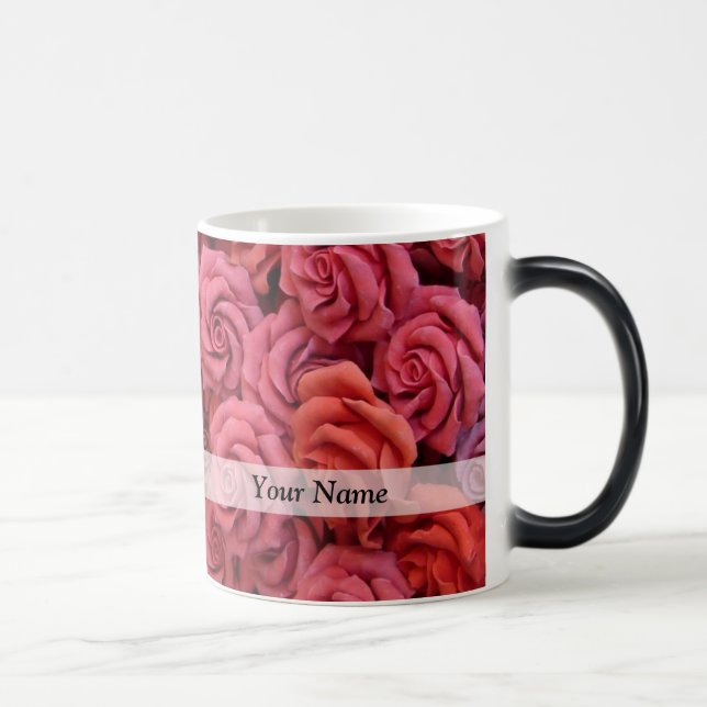 Rosa blommigt ro magisk mugg (Höger)