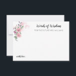 Rosa Blommigt Ro Watercolor Möhippa Adress Anteckningskort<br><div class="desc">Personlig Elegant Rosa Blommigt Ro Watercolor Note Card</div>