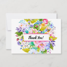 Rosa Blommigt Romantic Bröllop Tack