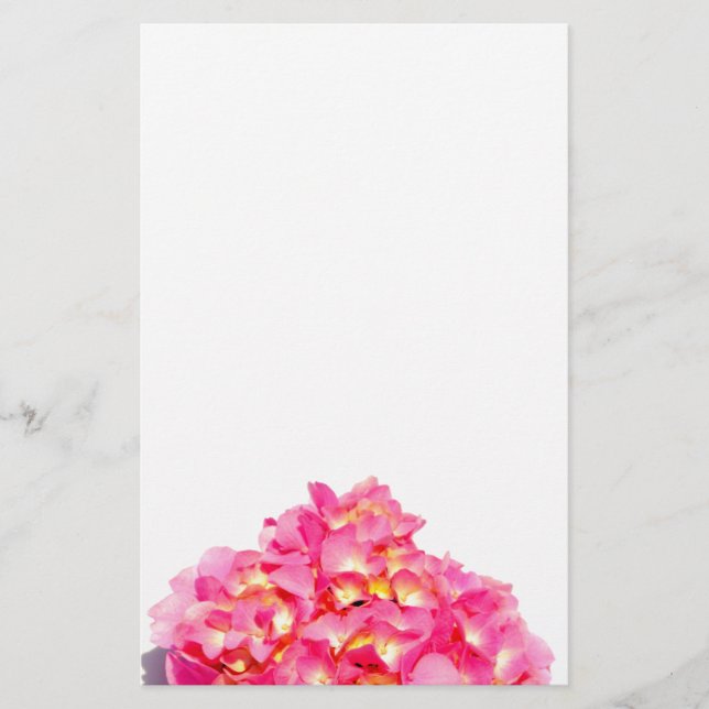 Rosa blommigt rosa av rosa  brevpapper (Framsida)