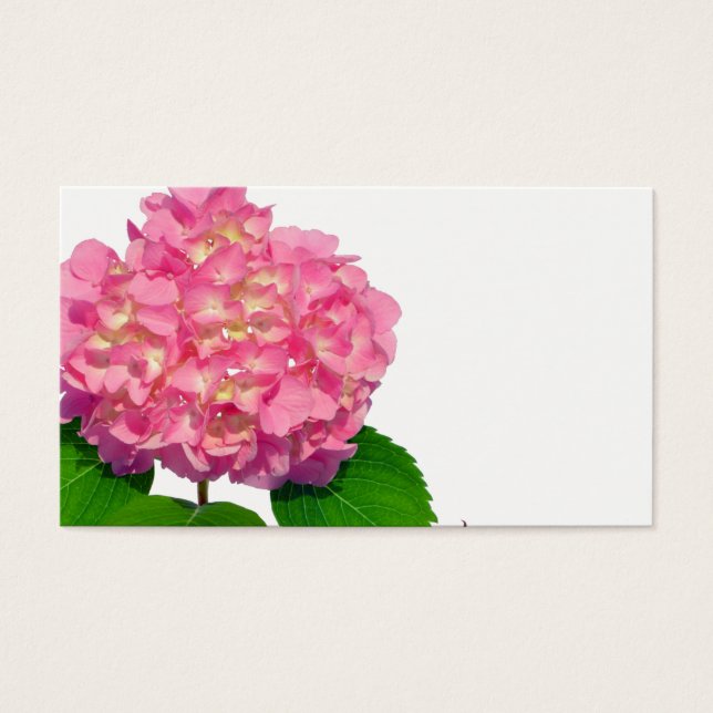 Rosa blommigt rosa av rosa  visitkort (Framsidan)