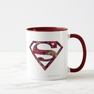 Rosa Blommigt S-Shield Mugg