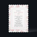Rosa Blommigt Shabby chic Vintage Flicka Shower Inbjudningar<br><div class="desc">Gratulera till glädjen med vår inbjudan till Soft Grått och Rosa Shabby chic Baby Shower. Den här snyggt utarbetade designen har en delikat blandning av mjuka grått-toner och rosa-accenter, adorerad med charmerande blommigt-detaljer och elegant snöre-inspirerad struktur. Denna inbjudan är perfekt lämpad för att en mamma ska kunna vara med ett...</div>