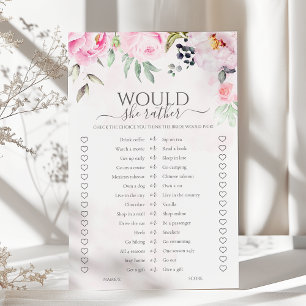 Rosa Blommigt skulle hon hellre Möhippa spel