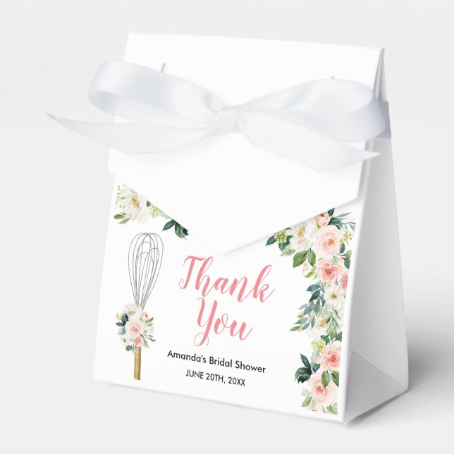 Rosa Blommigt Snurra till Möhippa vid avlyssning Presentaskar (Framsidan Sidan)