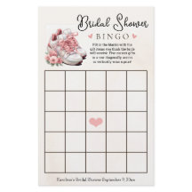 Rosa Blommigt Springer Möhippa Bingo-spel