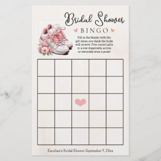 Rosa Blommigt Springer Möhippa Bingo-spel